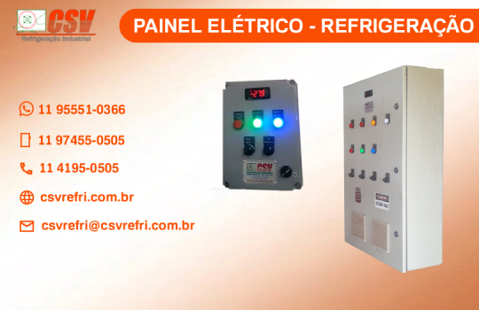 Painel elétrico de controle para refrigeração industrial - CSV Barueri